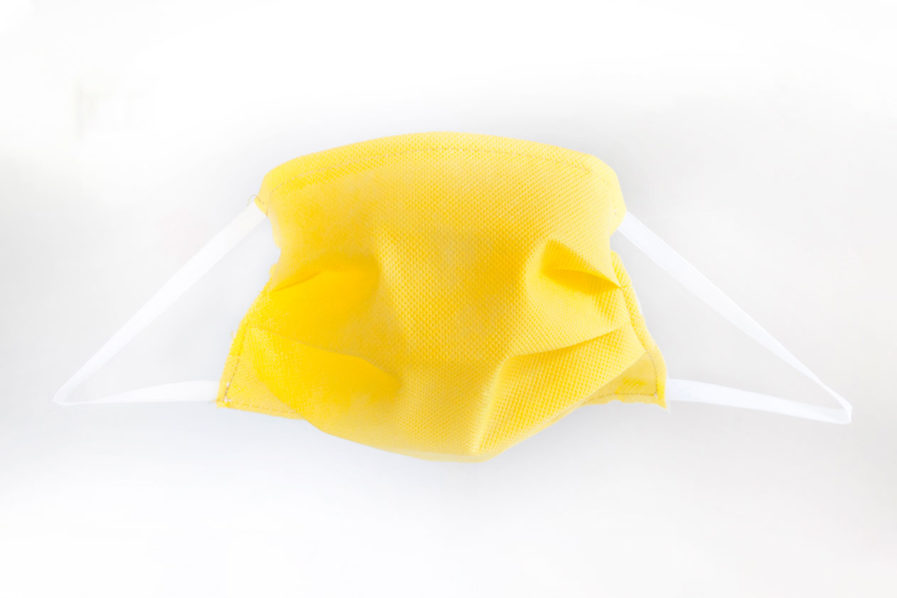 Mascherina di Protezione Individuale TNT colorato giallo