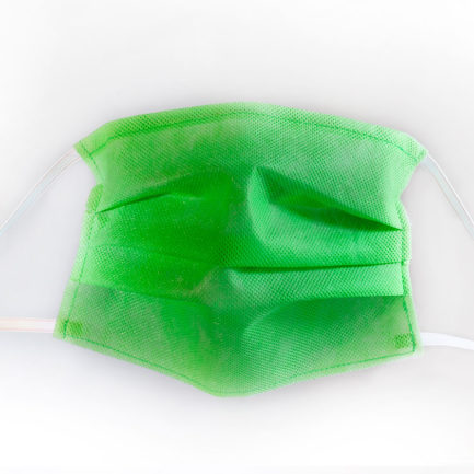 Mascherina di Protezione Individuale TNT colorato verde